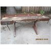 Image 1 : 1107. Antique Pine Primitive Work Bench with a Cast Iron Base Rare Item Would Make a Great Kitchen I