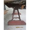 Image 5 : 1107. Antique Pine Primitive Work Bench with a Cast Iron Base Rare Item Would Make a Great Kitchen I