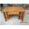 Image 1 : 1108.Antique Quarter Cut Oak Library Desk Mission Style