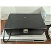Image 4 : Mixed Lot – DVD Player, Ceramic Platter, “Travel Bar” Chest, etc.