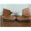 Image 2 : Fur Lined Leather Boots – 10.5” Heel to Toe