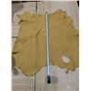 Image 3 : Stretched & Tanned Buckskin Leather ~ 3’ x 3’