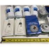 Image 2 : Collection of household items, including refrigerator water filters, portable pill boxes, visual cou
