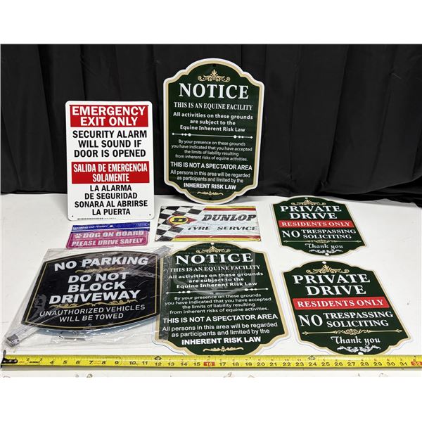 Lot of assorted Sign Boards.