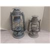 Image 1 : (2) Antique Beacon Lamps, one with cracked Globe