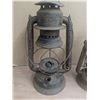 Image 2 : (2) Antique Beacon Lamps, one with cracked Globe