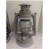 Image 3 : (2) Antique Beacon Lamps, one with cracked Globe