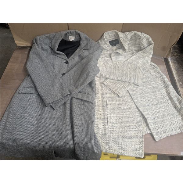 (2) Women’s Coats – Cleo Petites (Size 12), Banana Republic (Size 10)