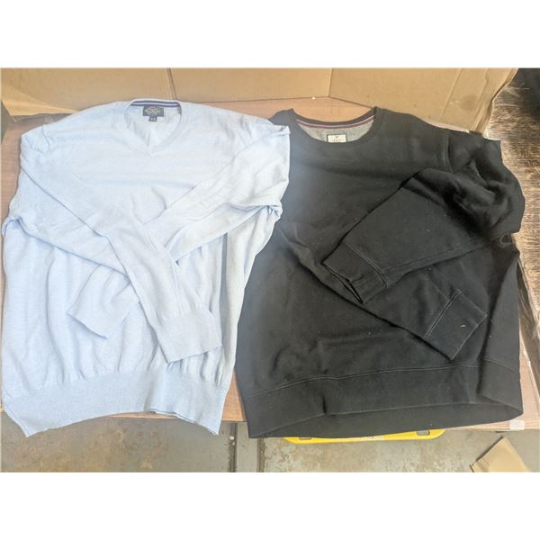 (2) XL Men’s Sweaters – Retreat & Denver Hayes