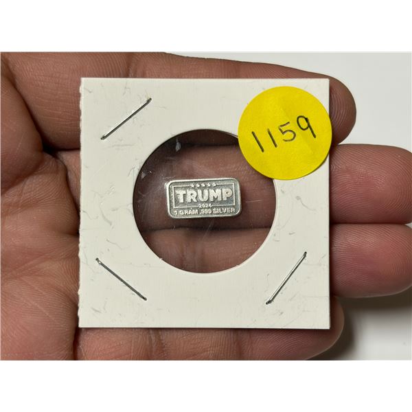 2024 Trump 1 Gram .999 Silver.
