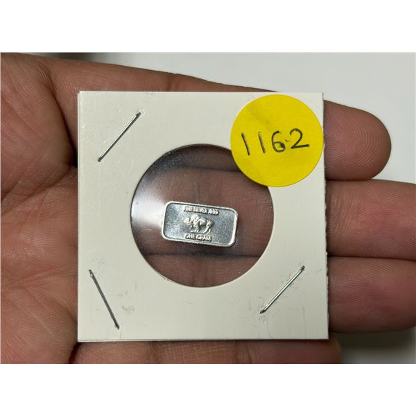 1 Gram .999 Fine Silver.