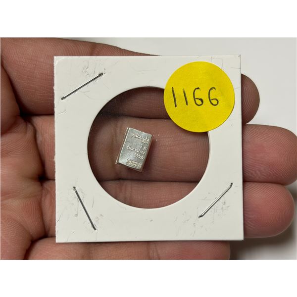 1 Gram .999 Fine Silver.