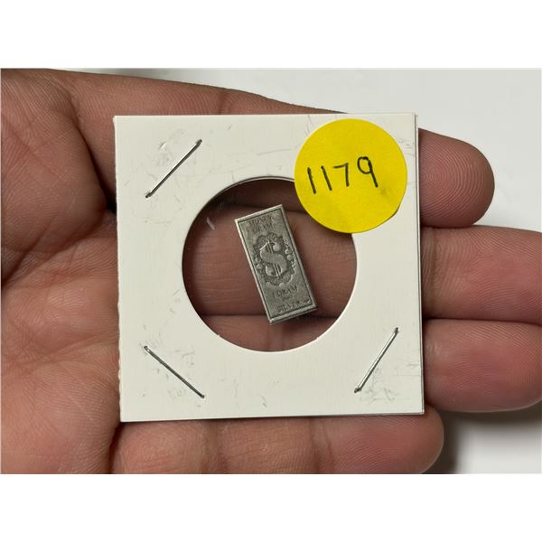 Money Gram - 1 Gram .999 Fine Silver.