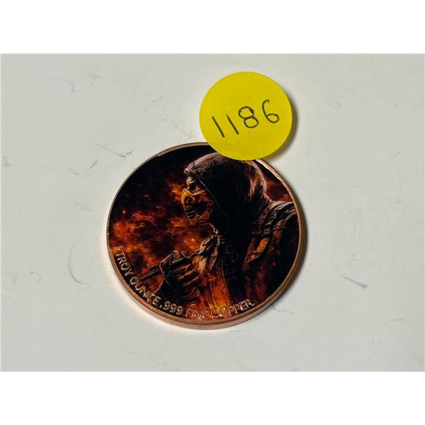 Mortal Kombat - 1 Troy Ounce .999 Fine Copper.