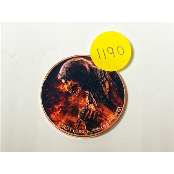 Mortal Kombat - 1 Troy Ounce .999 Fine Copper.