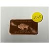 Image 1 : Fine Copper .999 - One AVDP Ounce Bar.