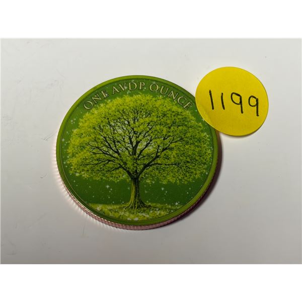 One AVDP Ounce Copper Coin.