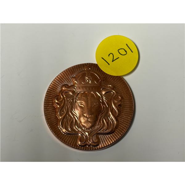 1 AVDP Oz .999 Fine Copper - Scottsdale Mint.