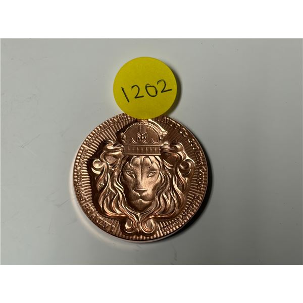 1 AVDP Oz .999 Fine Copper - Scottsdale Mint.