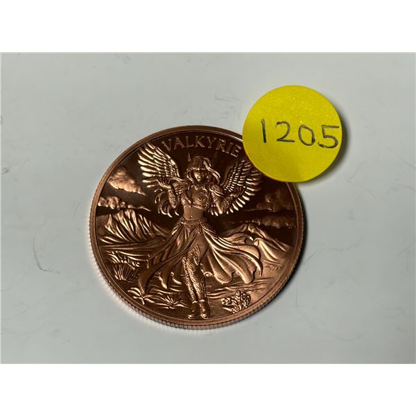 Valkyrie - 1 AVDP Copper Ounce.