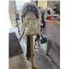 Image 5 : Black & White Beaded Feather Headdress, 53" L x 32" W