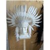 Image 1 : White Feathered Headdress, 30" Across
