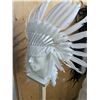 Image 2 : White Feathered Headdress, 30" Across
