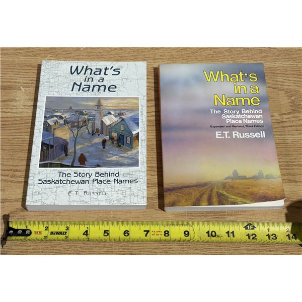 (2) What’s in a Name (Sask) Books.  1973 and 1997