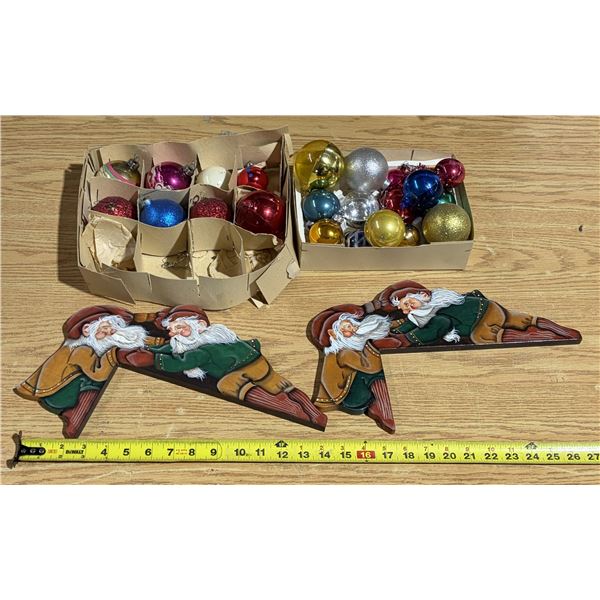 Assort. Vintage Christmas Decorations. Few Stamped “Made in GDR”