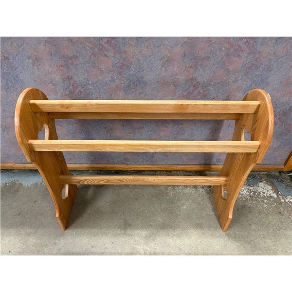 Wooden Quilt Rack