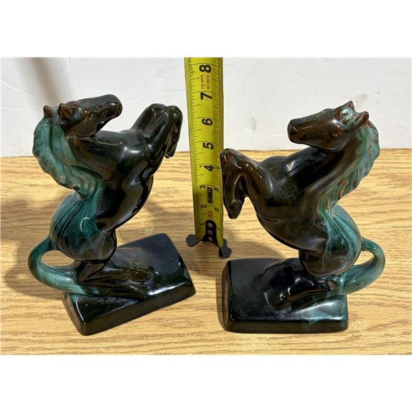 (2) Blue Mountain Pottery Horses – (1) Has Minor Chip, (1) Has Crack