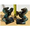 Image 1 : (2) Blue Mountain Pottery Horses – (1) Has Minor Chip, (1) Has Crack