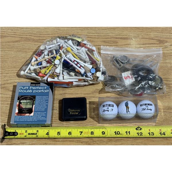 Golf Lot inc. 300 Tees, Retirement Golf Balls, Golf Gizmos, etc.