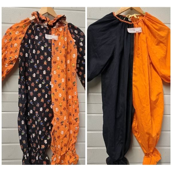 (2) Halloween Costume Clown Jumpers (Child Size 5-6)