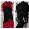 Image 1 : Spanish Senorita Halloween Costume w/ Black Wig