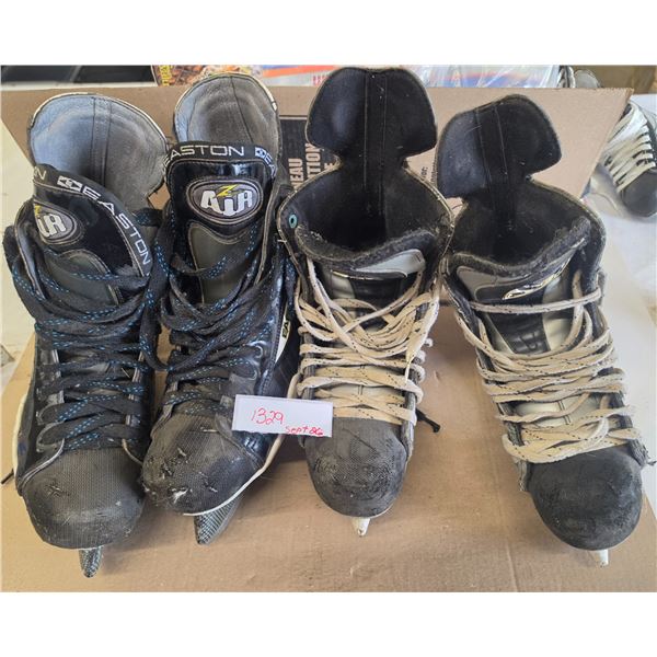 (2) Pair Size 12 Hockey Skates – Bauer & Easton