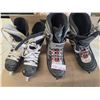 Image 1 : (2) Pair Hockey Skates – Bauer (Size 8EE) and Ice 6 (Size 9)