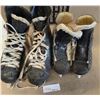 Image 1 : (2) Pair Bauer Hockey Skates - Youth 13EE & Adult (Unknown Size)