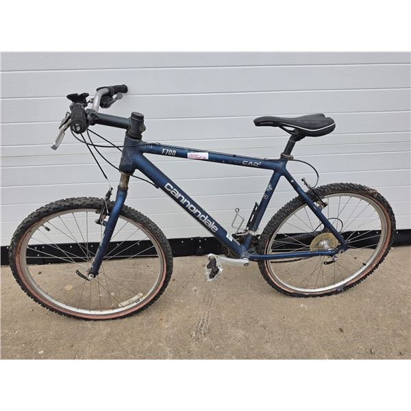 24-Speed Cannondale Mountain Bike, 26” Wheels, Head Shock Suspension – Needs Work