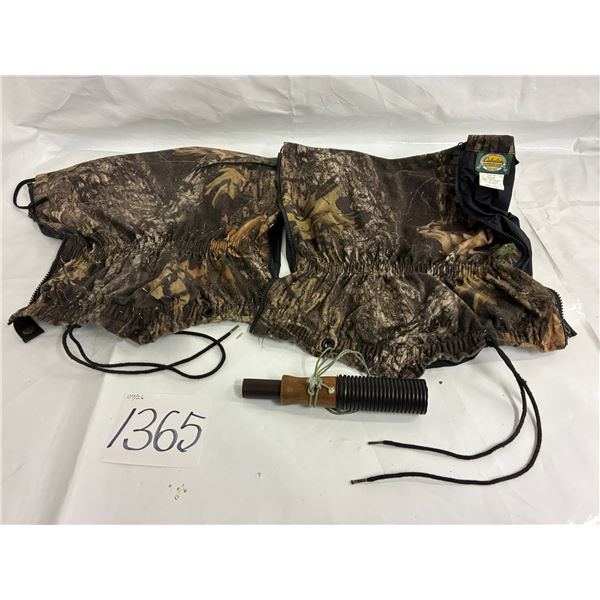 Cabela’s Gortex Shoe Chaps & Deer Call
