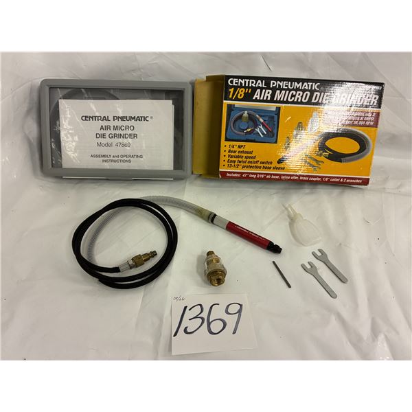 Central Pneumatic 1/8” Air Micro Die Grinder