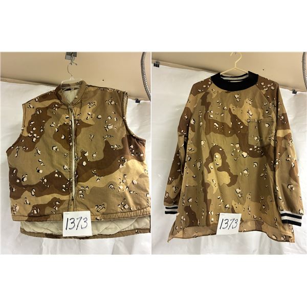 Camo Pullover & Vest – Size XL