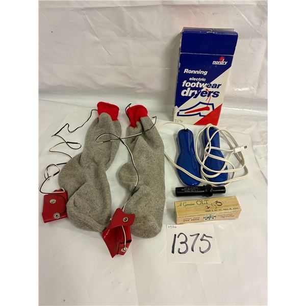 Electric Footwear Dryer, Duck Call, Heated Socks