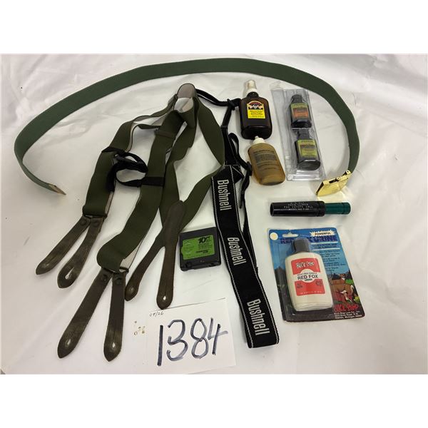 PSO lt Fox Coyote Call, Buck Stop Fox Urine, Range Finder, etc.