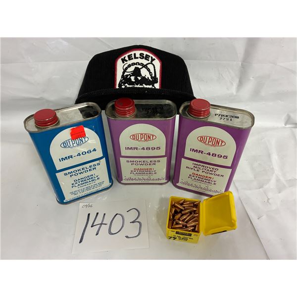 Smokeless Powder (1 ½ lbs) 4064 & 4895, .22 cal bullets .224-55g ** PAL Required