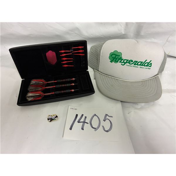 Darts & Case, Hat, Pin