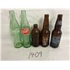 Image 1 : Mexico Coke Bottles & (3) Vintage Amber Bottles (US & Canada)