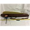 Image 1 : 48” Padded Leather Gun Case, Leather Sling, Fox & Coyote Call, Rifle Rest