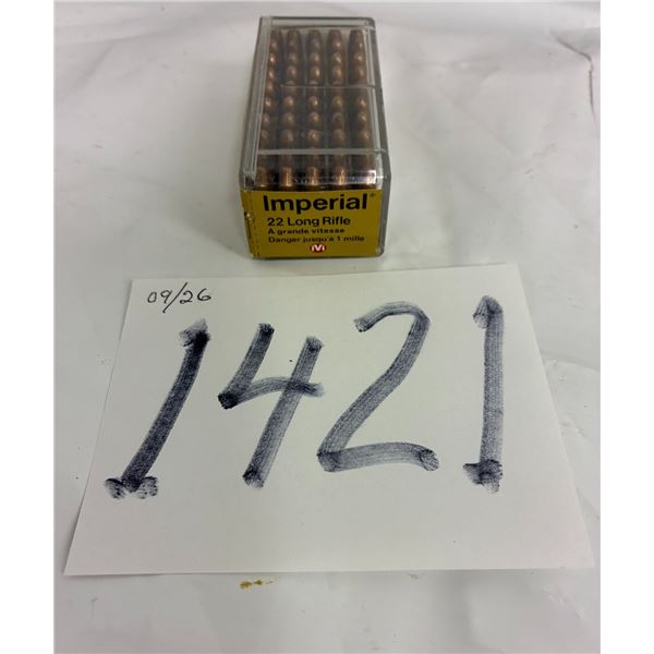 (50) .22 Imperial LR Cartridges **PAL Required