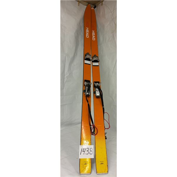 Hot Heads Downhill Skis 71” (180cm) w/ 505 Salamon Bindings